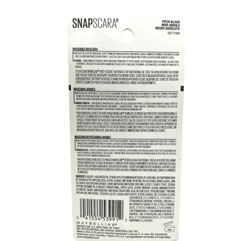 Maybelline snapscara mascara